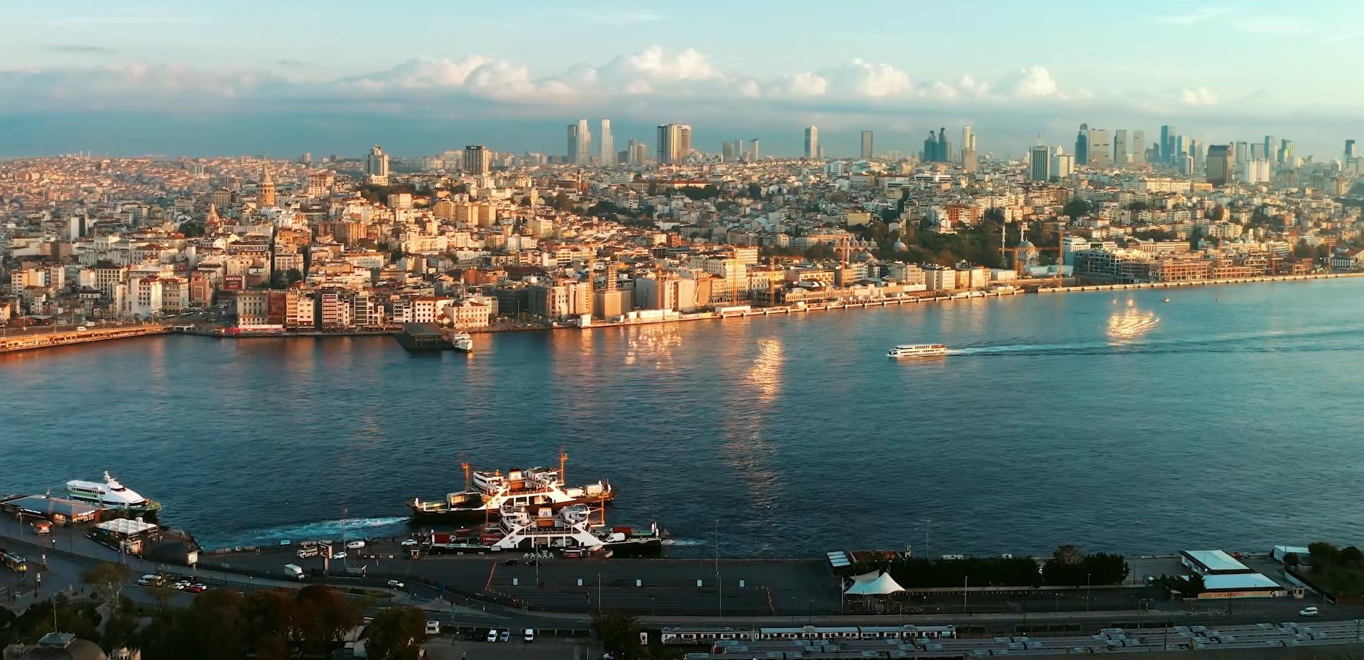 Galata ve Haliç, havadan